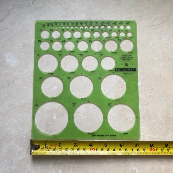 3/$20, 4 Pieces Geometric Drawings Templates Measuring Rulers for School Office - Picture 4 of 10